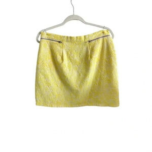 Sugarhill Boutique Floral Print Mid Rise A-Line Mini Skirt Yellow Size 10‎